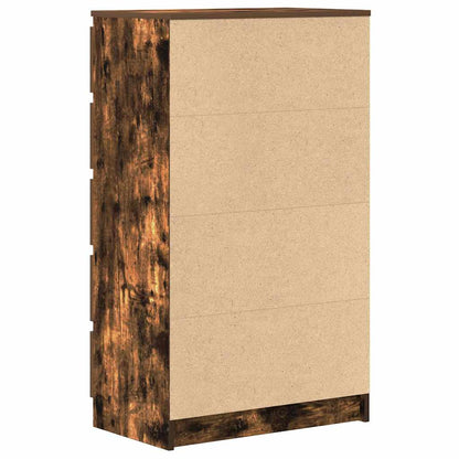 Cassettiera Rovere Fumo 60x36x103 cm in Legno Multistrato - homemem39