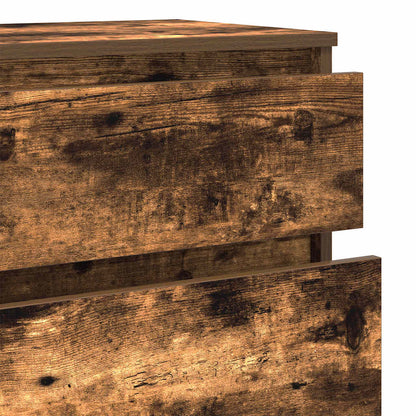 Cassettiera Rovere Fumo 60x36x103 cm in Legno Multistrato - homemem39