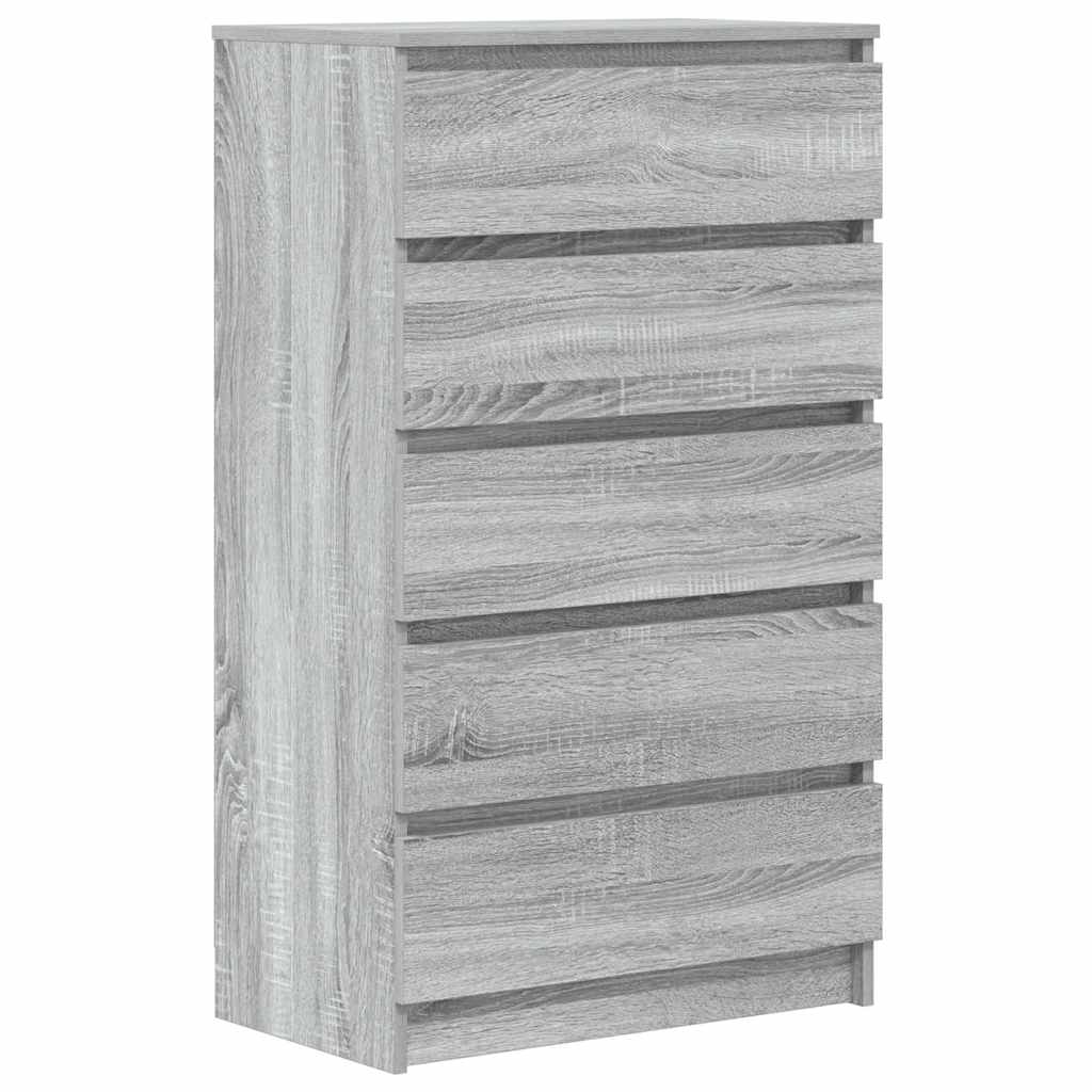 Cassettiera Grigio Sonoma 60x36x103 cm in Legno Multistrato - homemem39