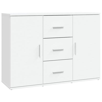 Credenza Bianca 91x29,5x65 cm in Legno Multistrato