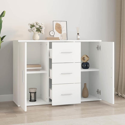 Credenza Bianca 91x29,5x65 cm in Legno Multistrato