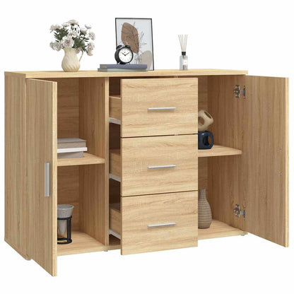 Credenza Rovere Sonoma 91x29,5x65 cm in Legno Multistrato