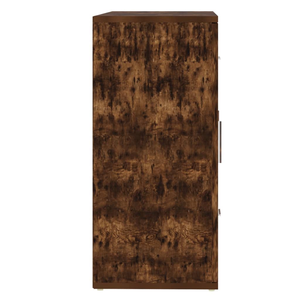 Credenza Rovere Fumo 91x29,5x65 cm in Legno Multistrato | homemem39