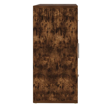 Credenza Rovere Fumo 91x29,5x65 cm in Legno Multistrato | homemem39
