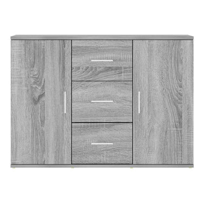 Credenza Grigio Sonoma 91x29,5x65 cm in Legno Multistrato