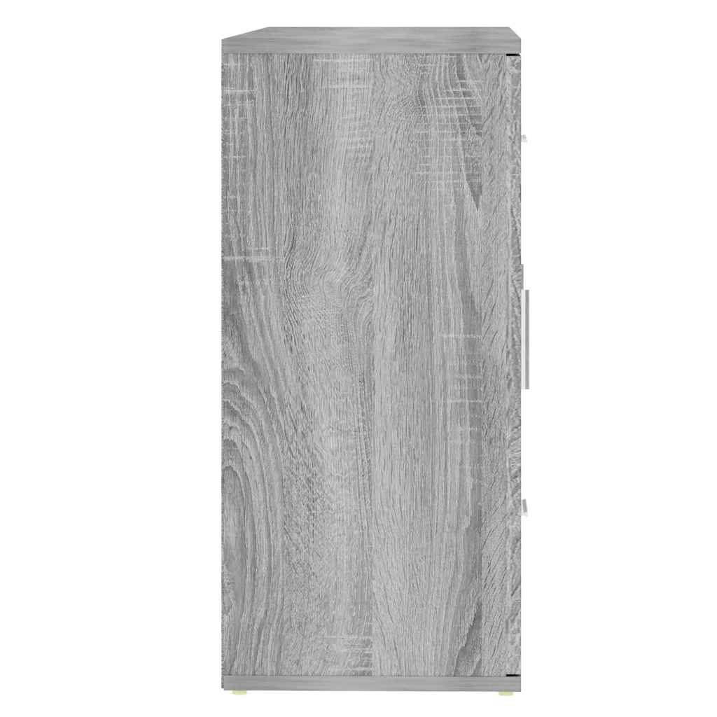 Credenza Grigio Sonoma 91x29,5x65 cm in Legno Multistrato