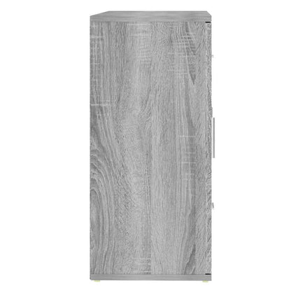 Credenza Grigio Sonoma 91x29,5x65 cm in Legno Multistrato