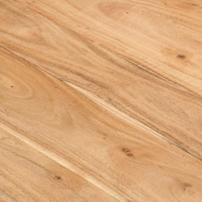 Tavolo da Pranzo Nero 180x90x77 cm in Legno Massello d'Acacia | homemem39