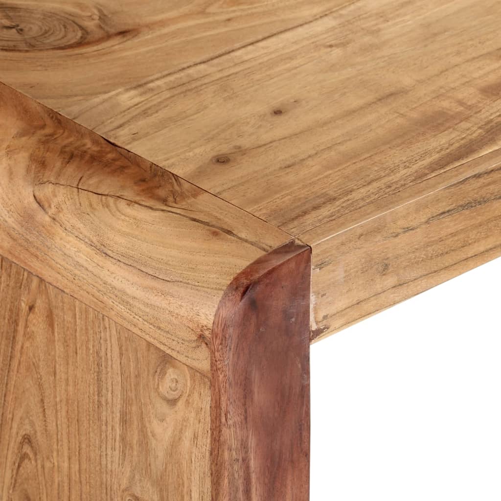 Panca 160x38x45 cm in Legno Massello di Acacia - homemem39