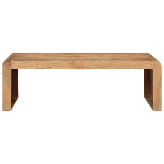 Tavolino da Salotto 110x55x35 cm in Legno Massello di Acacia | homemem39
