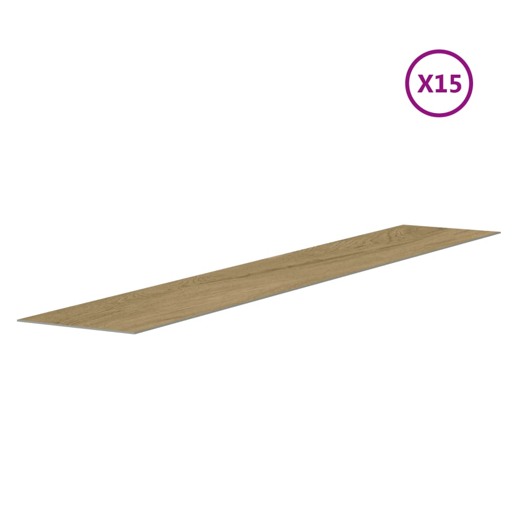 Pannelli da Parete Effetto Legno Marrone PVC 2,06 m²