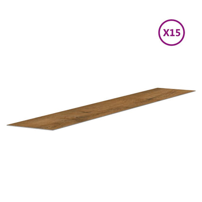 Pannelli da Parete Effetto Legno Marrone PVC 2,06 m² | homemem39