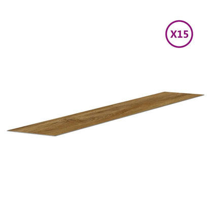 Pannelli da Parete Effetto Legno Marrone PVC 2,06 m² | homemem39