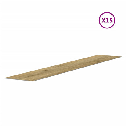 Pannelli da Parete Effetto Legno Marrone PVC 2,06 m²