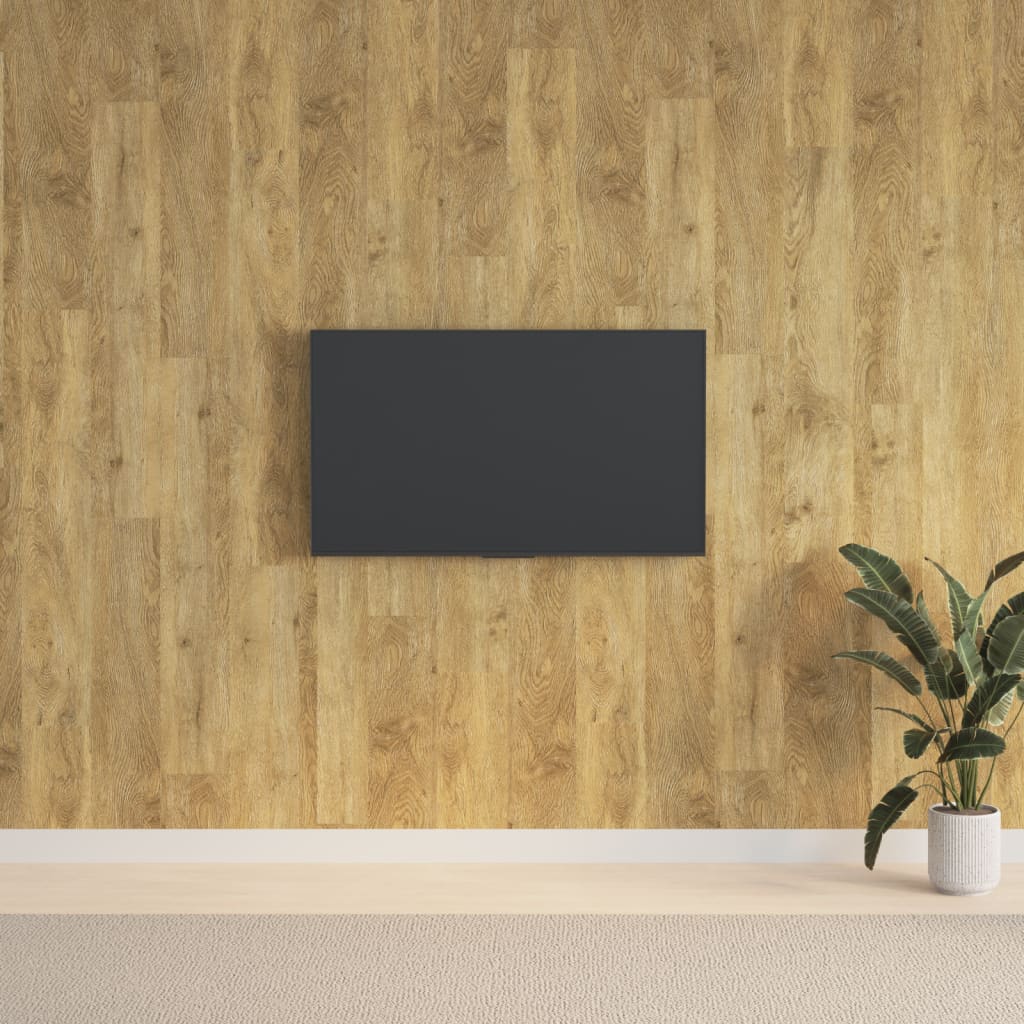 Pannelli da Parete Effetto Legno Marrone PVC 2,06 m² | homemem39