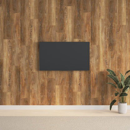 Pannelli da Parete Effetto Legno Marrone PVC 2,06 m² | homemem39