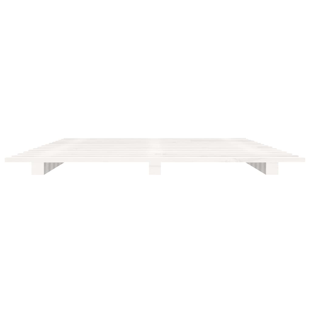 Giroletto senza Materasso Bianco 90x200 cm Legno Massello Pino - homemem39