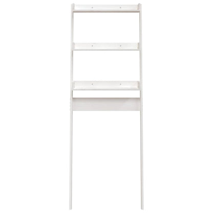 Rastrelliera da Bagno Bianca 63,5x32x179 cm Legno Massello Pino - homemem39