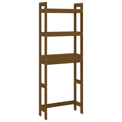 Rastrelliera da Bagno Ambra 63x26x171 cm Legno Massello Pino