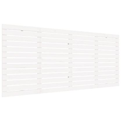 Testiera da Parete Bianca 206x3x91,5 cm Legno Massello di Pino