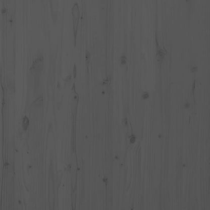 Testiera da Parete Grigia 146x3x91,5 cm Legno Massello di Pino