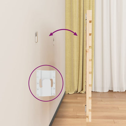 Testiera da Parete 81x3x63 cm in Legno Massello di Pino - homemem39