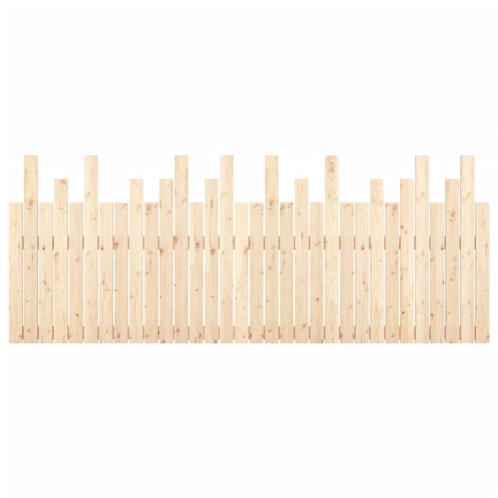 Testiera da Parete 204x3x80 cm in Legno Massello di Pino - homemem39