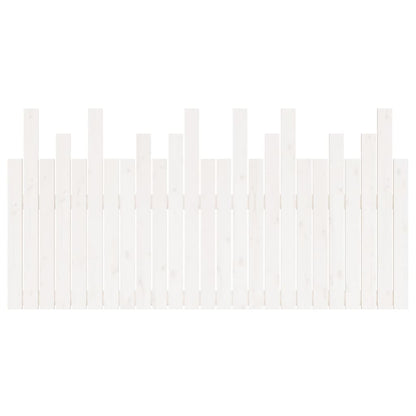 Testiera da Parete Bianca 159,5x3x80 cm Legno Massello di Pino - homemem39