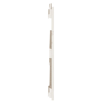 Testiera da Parete Bianca 108x3x60 cm in Legno Massello di Pino