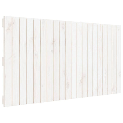 Testiera da Parete Bianca 127,5x3x60 cm Legno Massello di Pino - homemem39