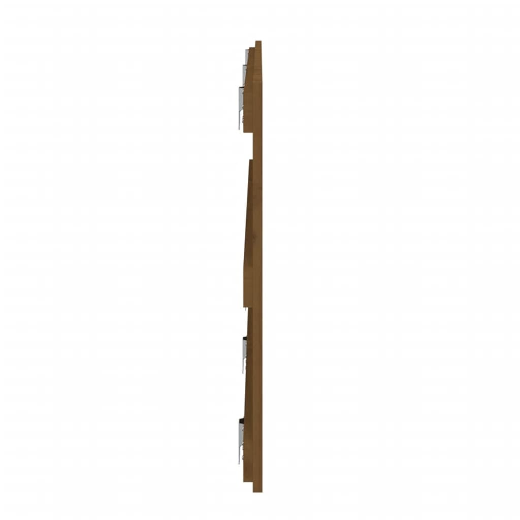 Testiera da Parete Ambra 185x3x60 cm in Legno Massello di Pino - homemem39