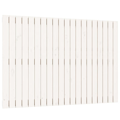 Testiera da Parete Bianca 127,5x3x90 cm Legno Massello di Pino - homemem39