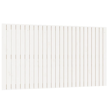Testiera da Parete Bianca 159,5x3x90 cm Legno Massello di Pino - homemem39