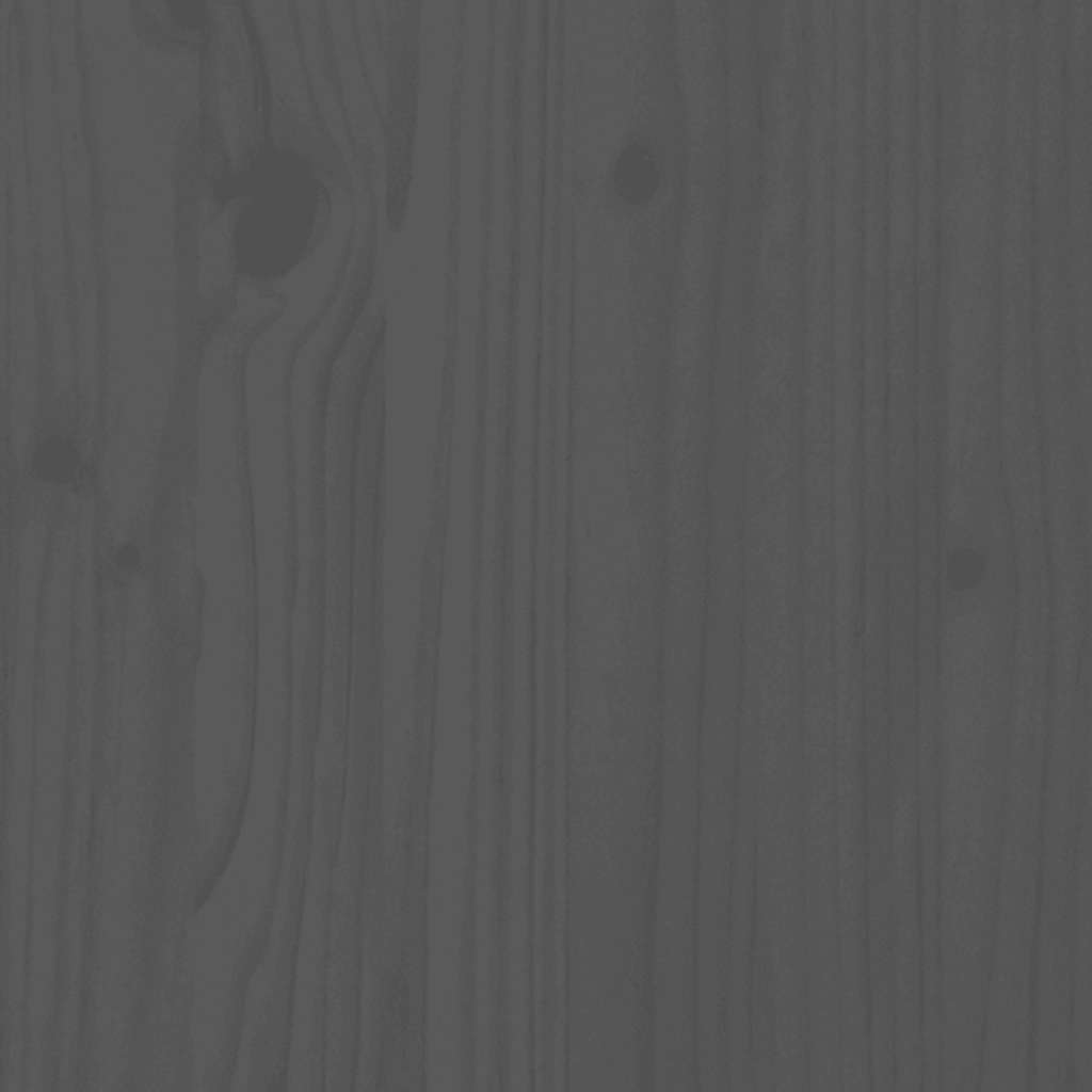 Testiera da Parete Grigia 159,5x3x90 cm Legno Massello di Pino