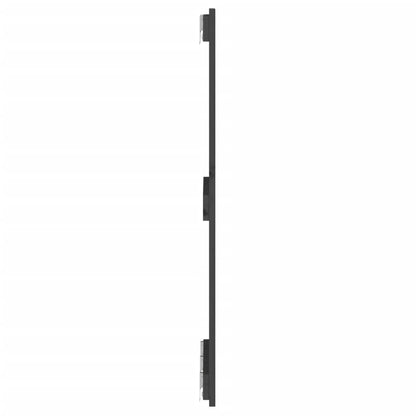 Testiera da Parete Grigia 140x3x90 cm in Legno Massello di Pino - homemem39