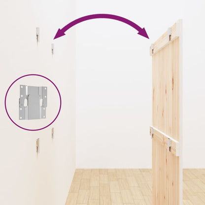 Testiera da Parete Bianca 95,5x3x110 cm Legno Massello di Pino - homemem39