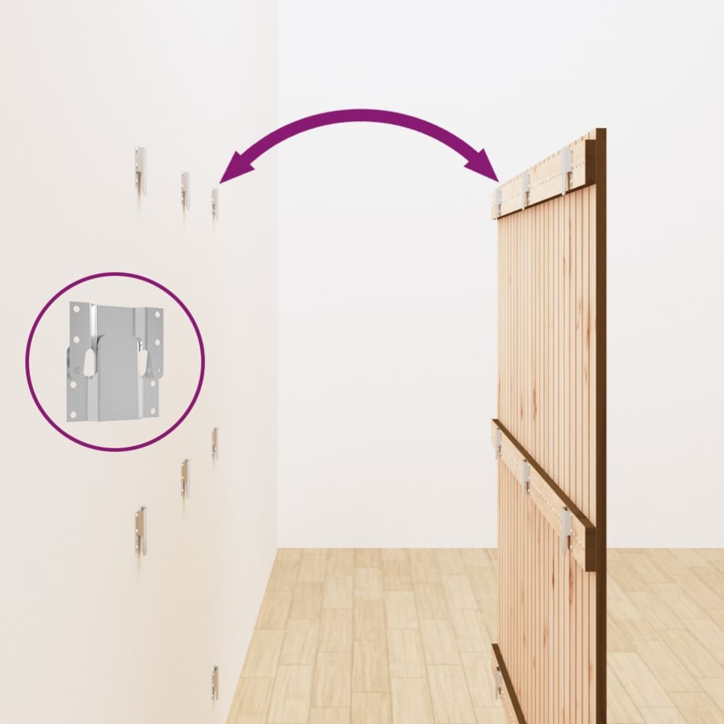 Testiera da Parete Ambra 146,5x3x110 cm Legno Massello di Pino - homemem39