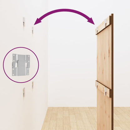 Testiera da Parete Ambra 82,5x3x110cm in Legno Massello di Pino - homemem39