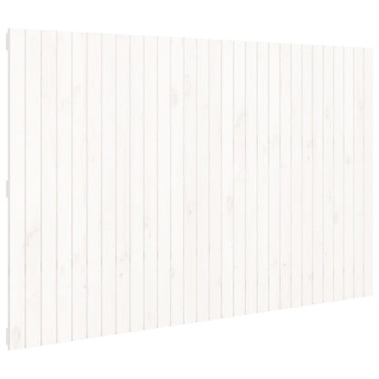 Testiera da Parete Bianca 185x3x110 cm Legno Massello di Pino
