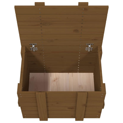 Contenitore Portaoggetti Ambra 58x40,5x42cm Legno Massello Pino - homemem39