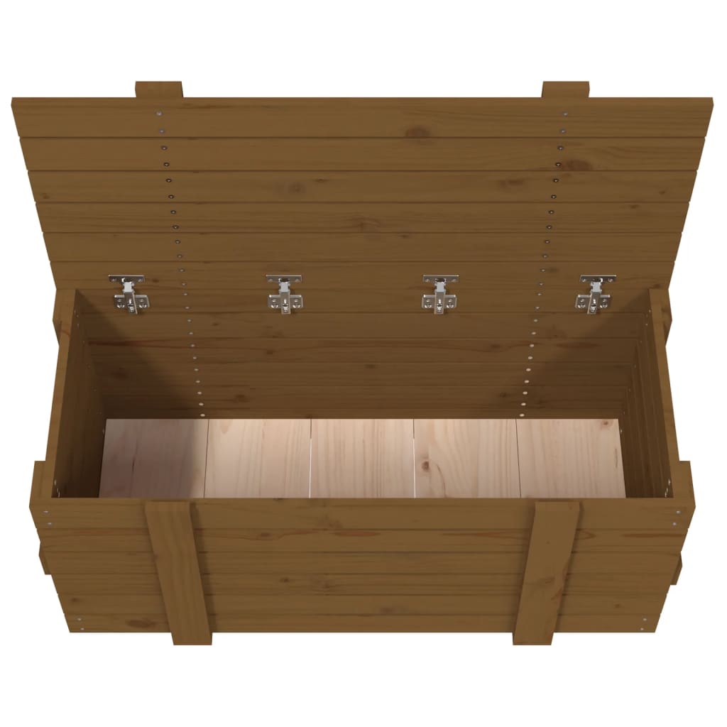 Contenitore Portaoggetti ambra 91x40,5x42cm Legno Massello Pino