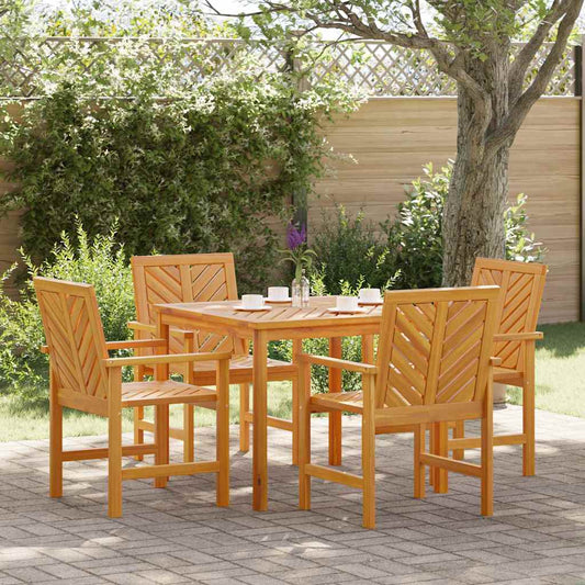 Set da Pranzo per Giardino 5 pcs Marrone