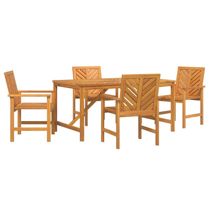 Set da Pranzo per Giardino 5 pcs Marrone