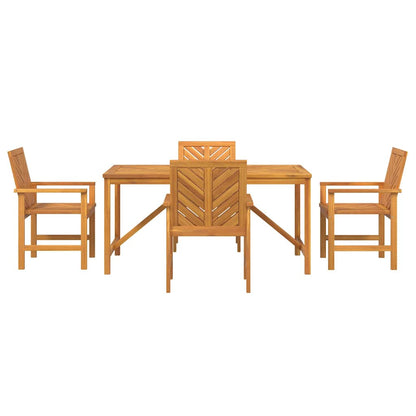 Set da Pranzo per Giardino 5 pcs Marrone