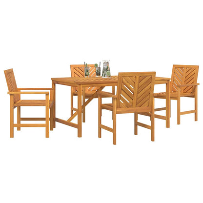 Set da Pranzo per Giardino 5 pcs Marrone