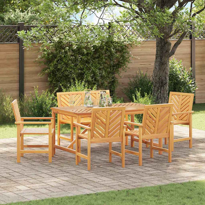 Set da Pranzo per Giardino 6 pz Marrone | homemem39