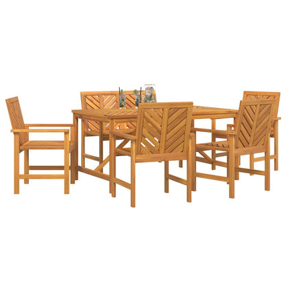 Set da Pranzo per Giardino 6 pz Marrone | homemem39