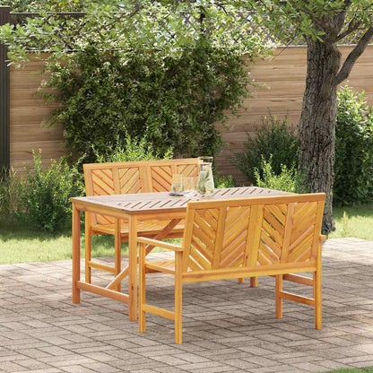Set da Pranzo per Giardino 3 pz Marrone | homemem39