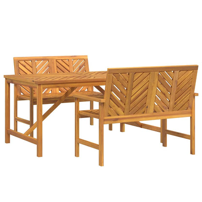 Set da Pranzo per Giardino 3 pz Marrone | homemem39