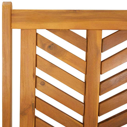 Set da Pranzo per Giardino 3 pcs Marrone